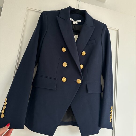 NWOT Veronica Beard Miller Blazer Dickey Jacket in Navy Blue Size 2 Lightweight - Picture 8 of 10